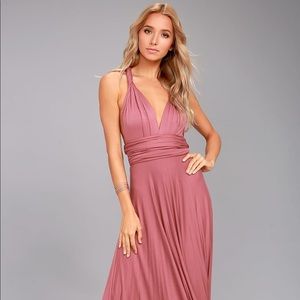 Lulu’s Tricks of the Trade Maxi Dress - Blush